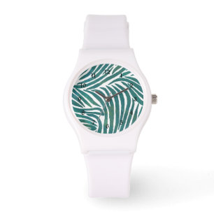 Relógio Impressão Teal Zebra