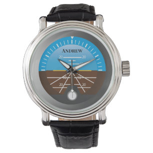 Relógio Indicador de atitude da cabina de pilotagem