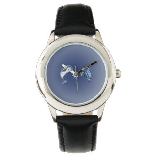 Relógio infantil com tartaruga e golfinho | Ocean