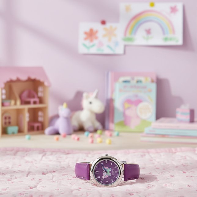 Relógio Infantil Meninas Borboleta Fofo e Capricho (Criador carregado)