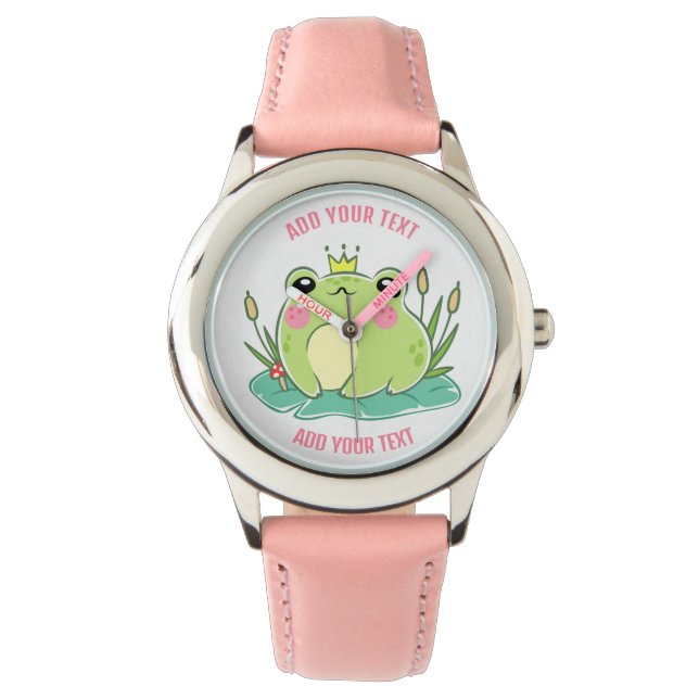 Relógio Infantil Vermelho de Aço Inoxidável e Puls (Frente)