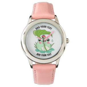 Relógio Infantil Vermelho de Aço Inoxidável e Puls