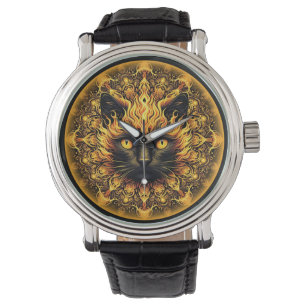 Relógio Inferno Gatinho Mandala