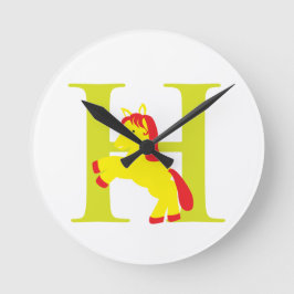 Relógio inicial - letra H