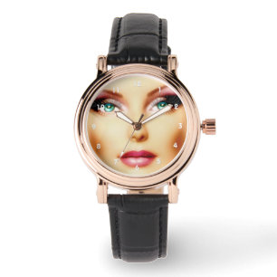 Relógio Insira a sua própria imagem Legal DIY Square Black