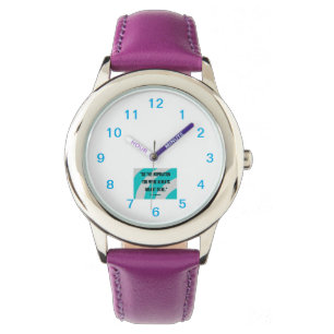 Relógio Inspiration Kid's Purple Leather Strap Watch