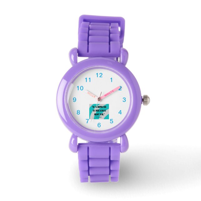 Relógio Inspiration Kid's Red Glitter Strap Watch (Frente)