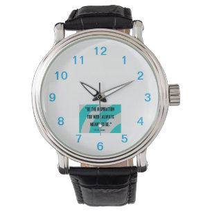 Relógio Inspiration Men's Vintage Black Leather Watch