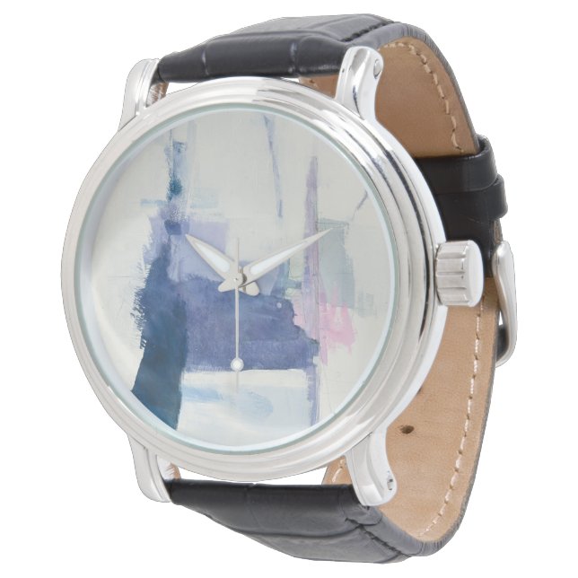 Relógio Interlúdio | Abstrato Azul (Angular)