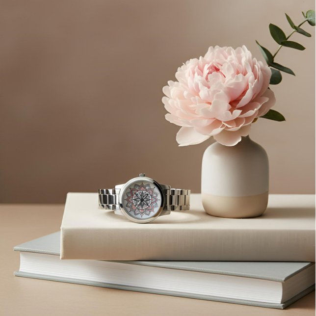 Relógio Intrate Pastel Floral Mandala (Criador carregado)