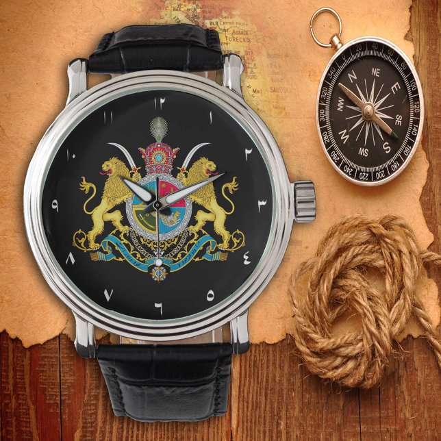 Relógio Iran watch, Imperial Casaco de Armas 1925-1979/bla (Criador carregado)