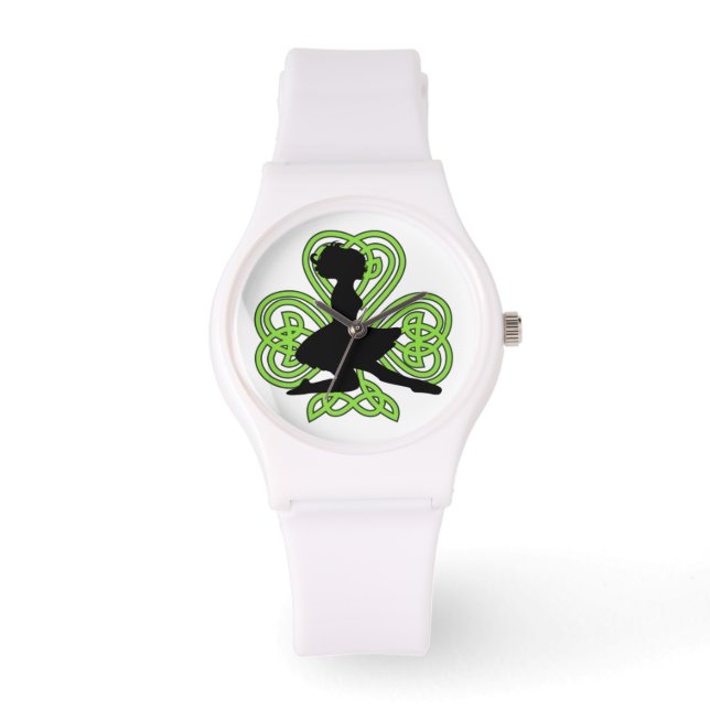 Relógio Irish Dancing Shamrock Celular Knot Watch (Frente)