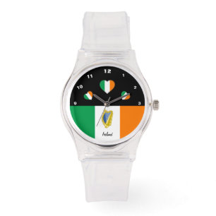 Relógio Irish Flag watch, Hearts, Ireland/sport