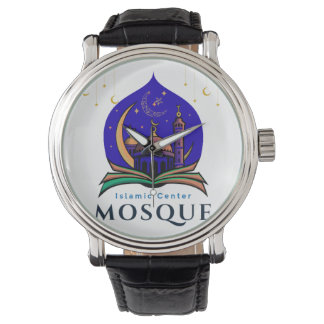 Relógio Islamic Center Mosque – Elegant Wristwatch Design 