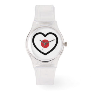 Relógio Japão Sinalizador Japonês Heart