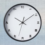 Relógio Japonês Simples - Crie O Seu Próprio / Kan<br><div class="desc">Modelo de Wall Clock com Numerais Kanji Japoneses. Personalize facilmente em "Editar Design",  adicionando suas próprias cores,  fotos e texto. Crie seus próprios presentes legal para sua família e amigos,  negócios para cada ocasião.</div>