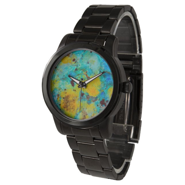 Relógio Jasper Crisocolla Azul (Angular)