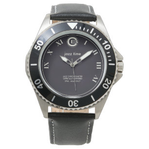 Relógio Jazz Watch- Estilo de mergulho preto