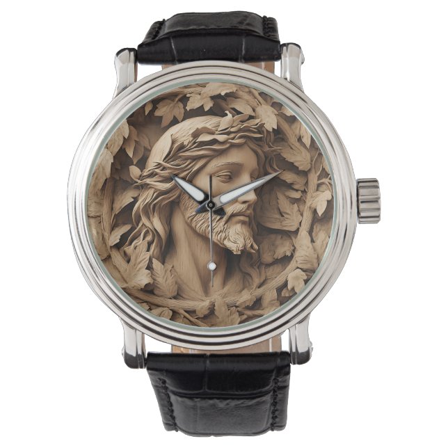 Relógio Jesus Carving Watch (Frente)