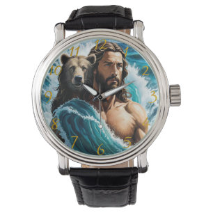 Relógio Jesus E Urso