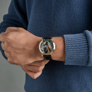 Relógio Jesus em um urso polar