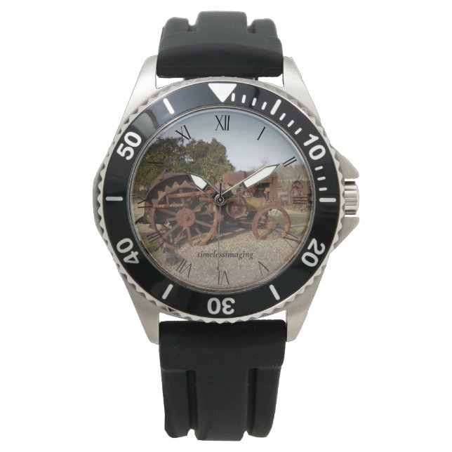 Relógio Jewelry, Men's Watches, Style rubber watchband.  (Frente)