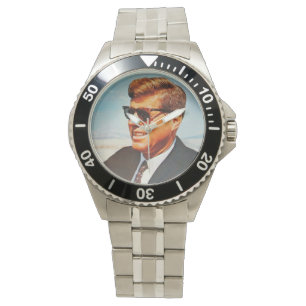 Relógio JFK em cor viva