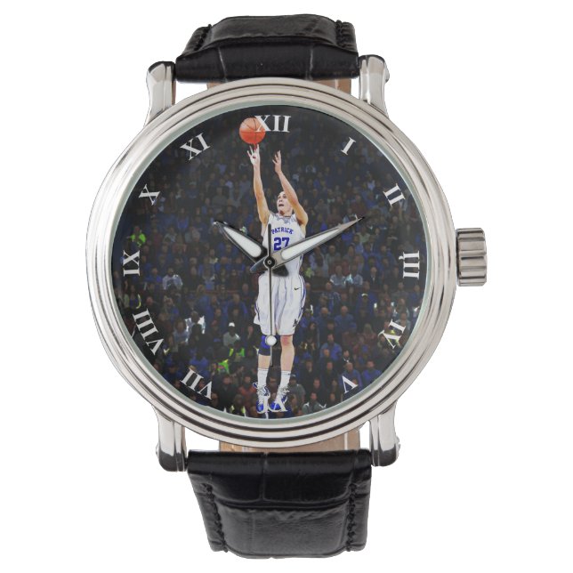 Relógio Jogador De Basquete Com Seu Nome E Número (Frente)