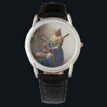Relógio Johannes Vermeer. Milkmaid. Vintage belas artes<br><div class="desc">Johannes Vermeer "The Milkmaid".</div>