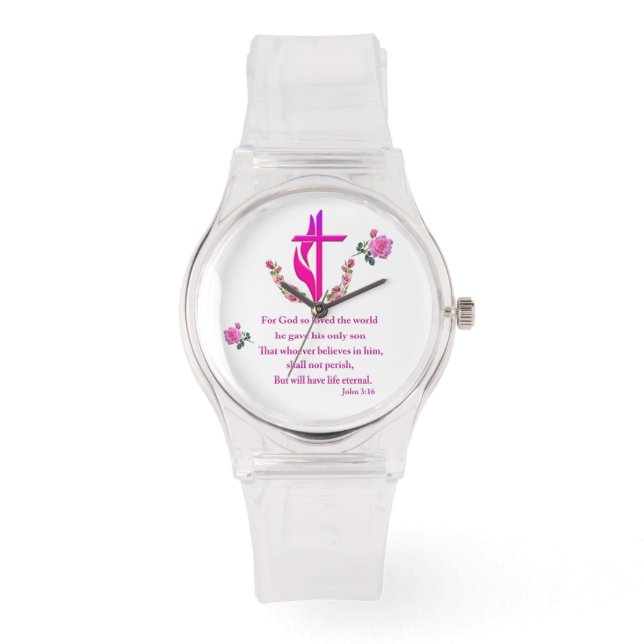 Relógio John 3:16 (Frente)