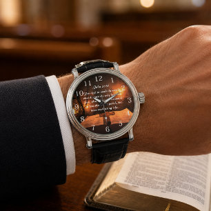 Relógio John 3:16 Deus adorava o mundo brilhando.