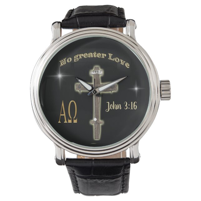 Relógio John 3:16 Ver escritura (Frente)