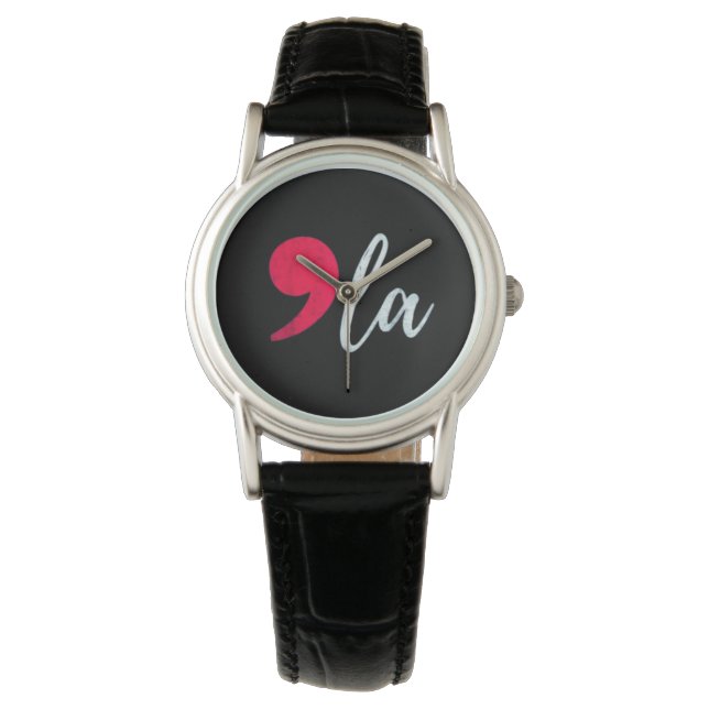 Relógio Kamala Harris 2024 Presidente Comma La Funny (Frente)