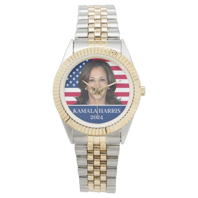 Relógio Kamala Harris Para O Presidente 2024 (Frente)