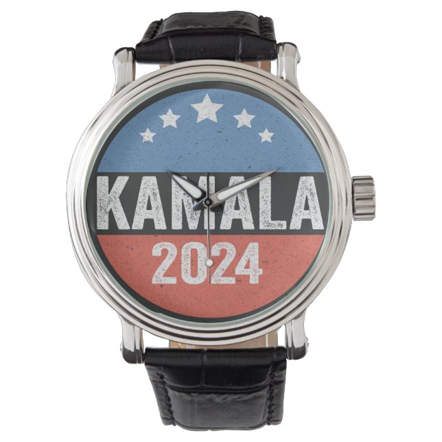 Relógio Kamala Para A Eleição Do Presidente Kamala 2024 (Frente)