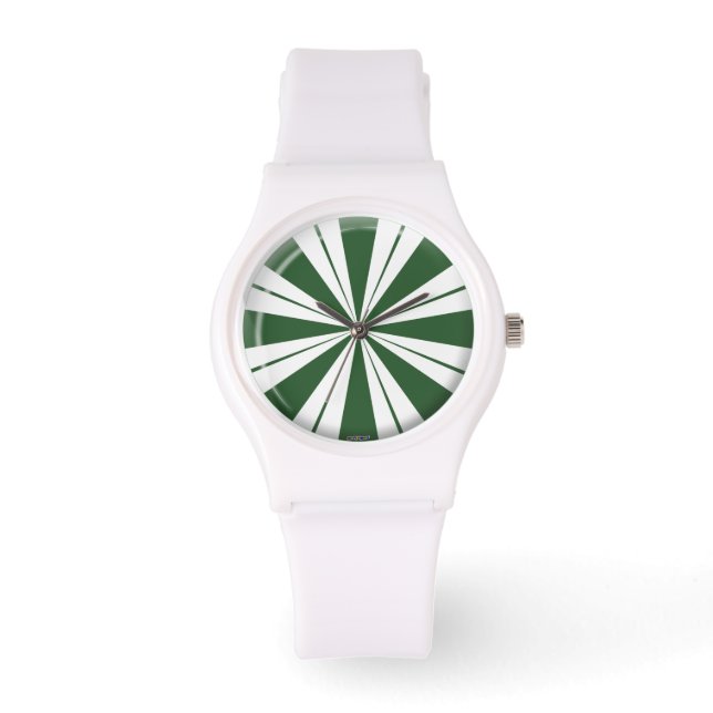 Relógio Kandy de Stripe de Spearmint (Frente)