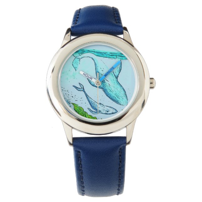Relógio Kids Blue Whera Art Watch (Frente)