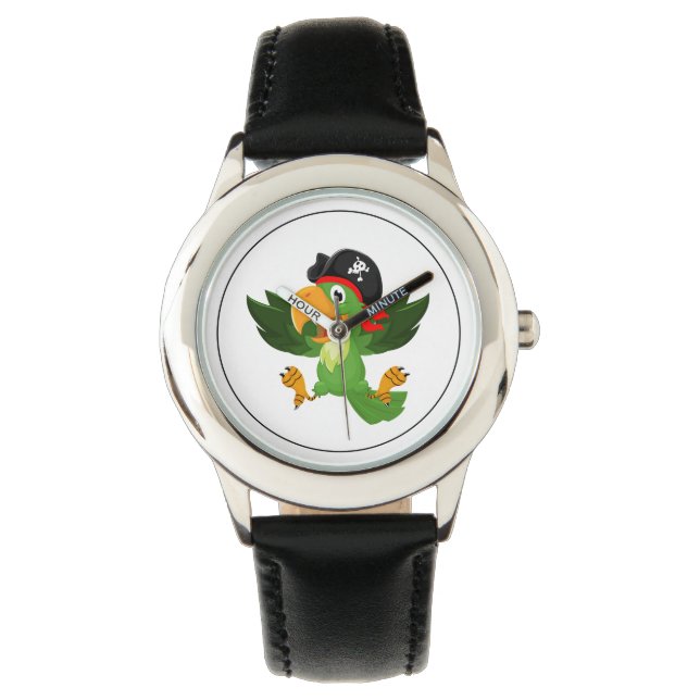 Relógio Kids Classic Watch-Pirate Parrot (Frente)