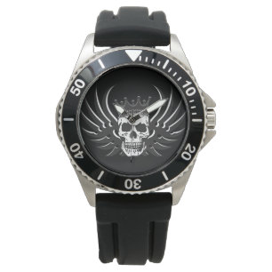 Relógio King Skull com Asas
