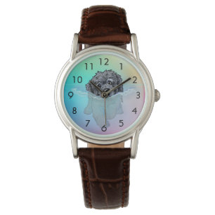 Relógio KiniArt Black Natação DOODLEMOJI Watch
