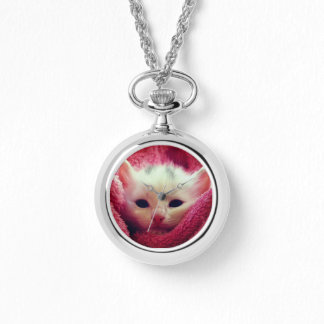 Relógio Kitten Watch Necklace