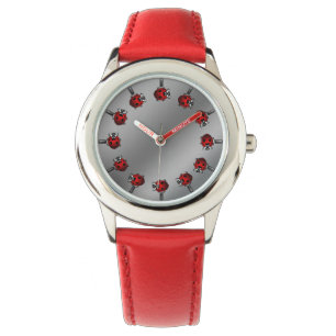 Relógio Ladybug Assista Bonito Pulso de Ladybird Observand
