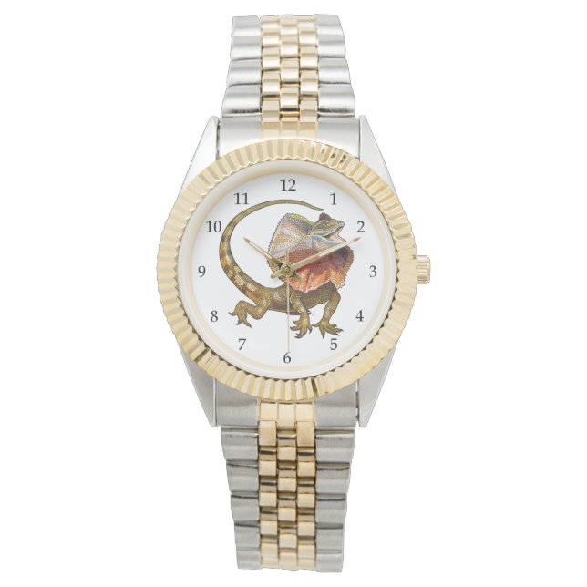Relógio lagarto-de-pescoço-frade (Frente)