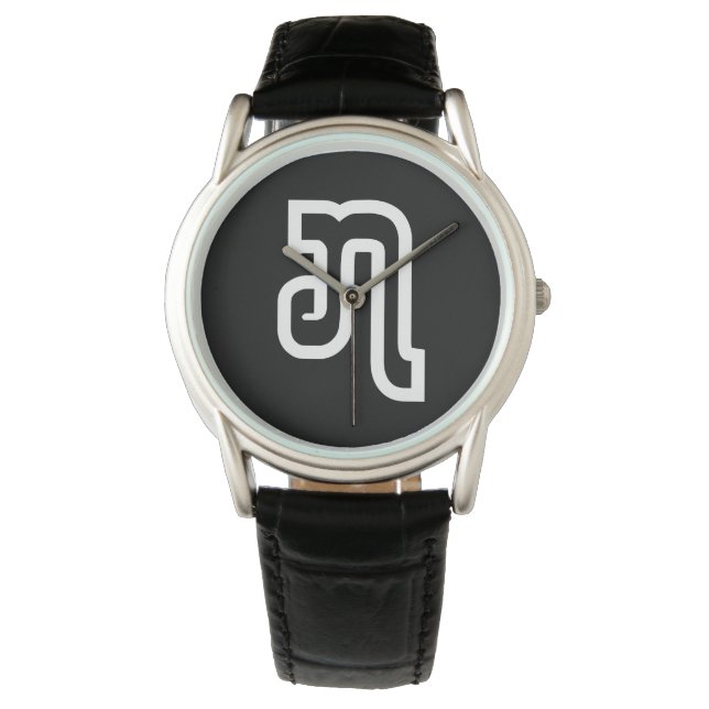 Relógio Laos / Laos número sete / 7 / ໗ (Jet/Chet) Laos (Frente)