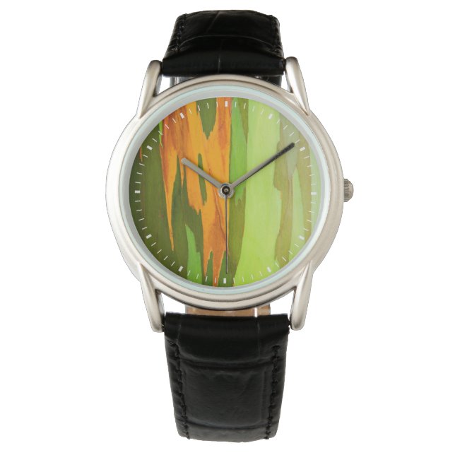 Relógio Latido Rainbow Eucalyptus, Havaí (Frente)