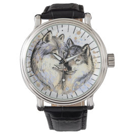Relógio Lealdade e amor na natureza (Wolf Love)
