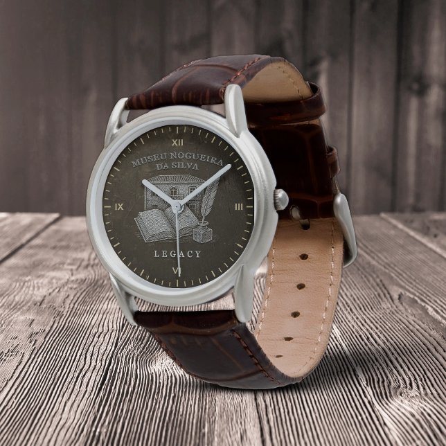 Relógio Legacy da Silva Classic Brown Leather Strap (Criador carregado)