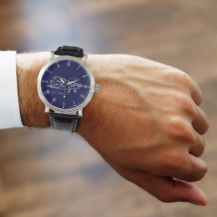 Relógio Legal avião simples Cessna e nuvens,Aviação