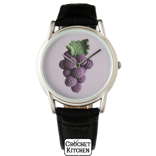 Relógio Legal Mínimo Roxo Vovó Chic Grape (Criador carregado)