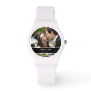 Relógio Lembrança Wedding personalizada costume da foto